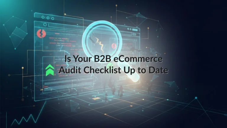 B2B ecommerce website audit checklist