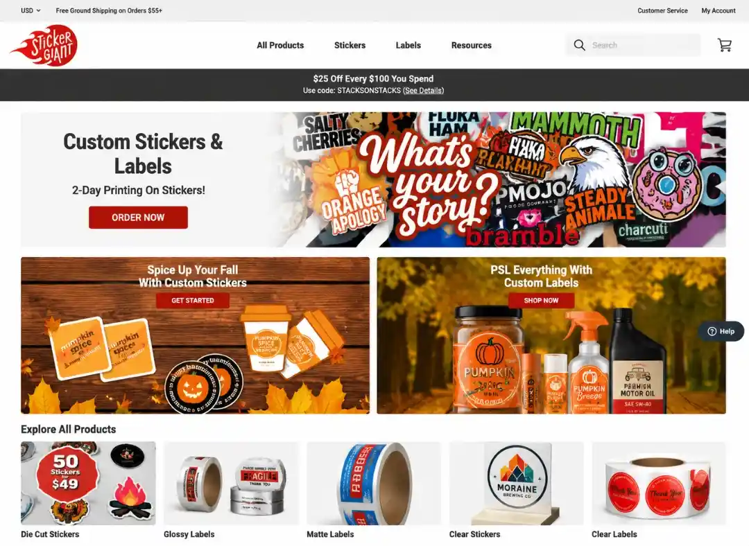 Sticker giant