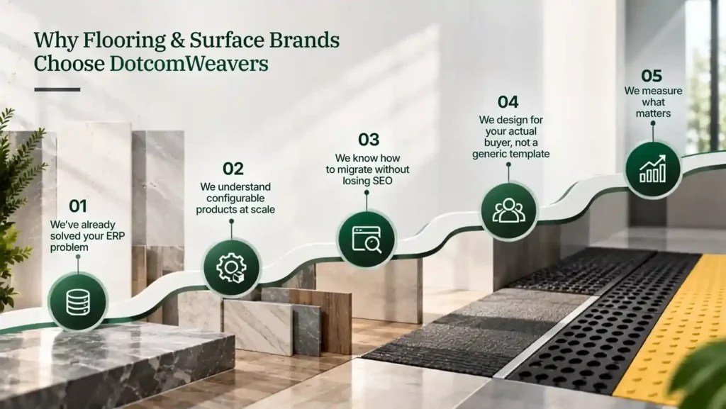 why flooring industry choose DotcomWeavers