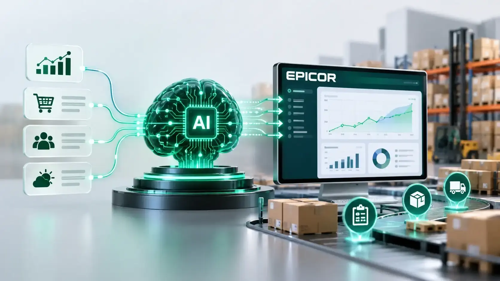 AI inventory forecasting with Epicor